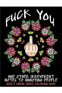 Adult Swear Word Coloring Book