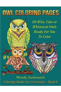 Owl Coloring Pages