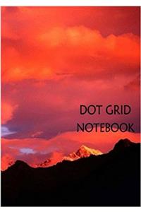 Dot Grid Notebook Red Sky: 110 Dot Grid Pages