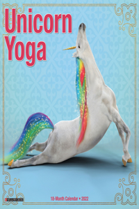 Unicorn Yoga 2022 Mini Wall Calendar