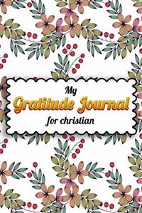 My Gratitude journal for christian