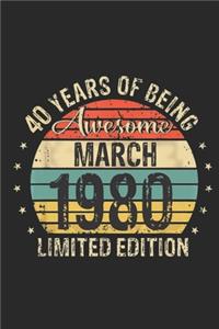 Born March 1980 Limited Edition Bday Gifts