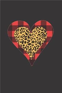 Leopard and Buffalo Plaid Hearts