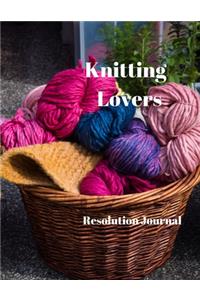 Knitting Lovers Resolution Journal