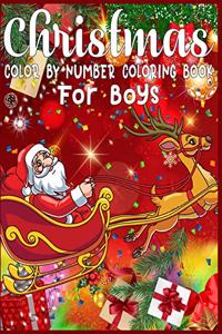 Christmas Color By Number Coloring Book For Boys