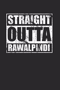 Straight Outta Rawalpindi 120 Page Notebook Lined Journal for Rawalpindi Pakistan Pride