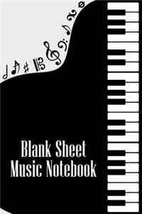 Blank Sheet Music Notebook