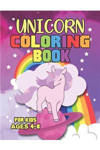 Unicorn Coloring Book for Kids Ages 4-8