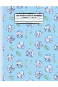 Elephants Primary Composition Notebook