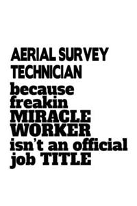 Aerial Survey Technician Because Freakin Miracle Worker Is Not An Official Job Title