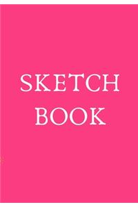 Sketch Book: Cerise Pink Journal with Gold Botanical for the Budding Artist