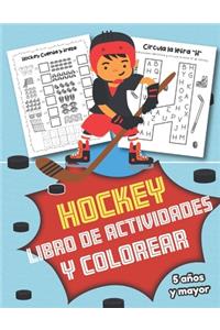 Hockey Libro de Actividades y Colorear 5 años y mayor