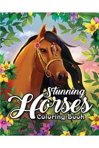 Stunning Horses Coloring Book