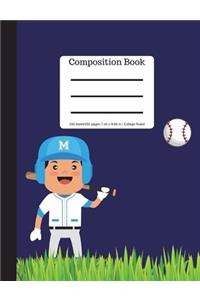Composition Book College Ruled 9.69 X 7.44 in