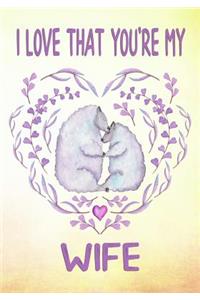 I Love That You're My Wife Keepsake Journal Sheep