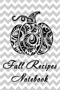 Fall Recipes Notebook