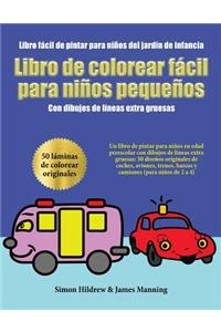 Libro fácil de pintar para niños del jardín de infancia