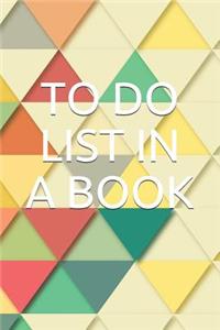 To Do List in a Book