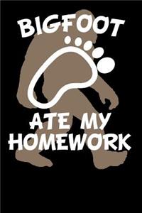 Bigfoot Ate My Homework