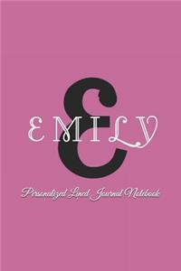 Emily Personalized Lined Journal Notebook