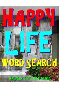 Happy Life Word Search