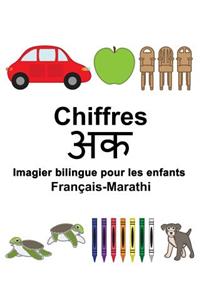 Français-Marathi Chiffres Imagier bilingue pour les enfants