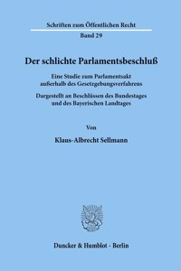 Der Schlichte Parlamentsbeschluss