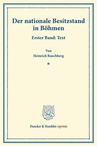 Der Nationale Besitzstand in Bohmen
