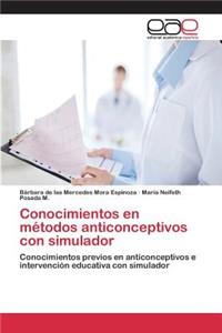 Conocimientos en métodos anticonceptivos con simulador
