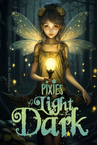 Pixies - A light in the Dark Coloring Book for Adults: Forest Elves Coloring Book for Adults Grayscale Pixies Coloring Book for Adults dark backgrounds