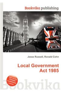 Local Government ACT 1985