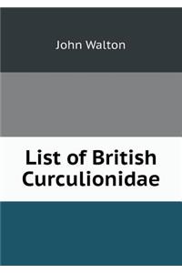List of British Curculionidae
