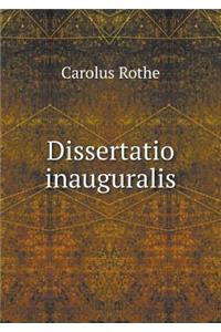 Dissertatio Inauguralis