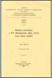 Paterica armeniaca a P.P. Mechitaristis edita (1855) nunc latine reddita, II