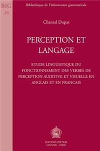 Perception Et Langage