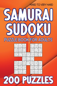Samurai Sudoku puzzle book for adults