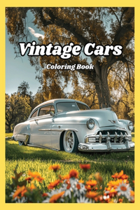 Vintage Cars Coloring Book