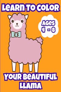 Learn To Color Your Happy Llama