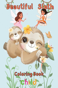 Beautiful Sloth Coloring book child