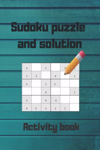 sudoku puzzle and solution