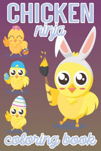 Chicken ninja Coloring Book