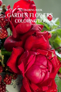 Garden Flowers Coloring Book