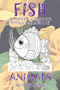 Mandala Coloring Books for Adults New Release - Animals - Fish