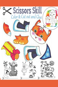 Scissors Skill Color & Cut out and Glue