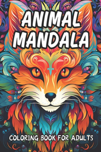 Animal Mandala Coloring Book for Adults