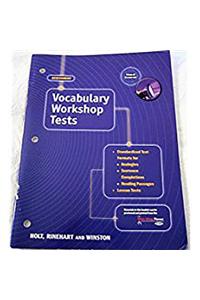 Vocabulary Workshop Tests 2001 G 10