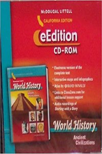 McDougal Littell World History: Eedition CD ROM Grade 6 Ancient Civilizations 2006