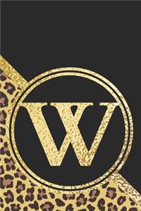 Letter W Notebook