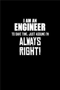 I Am An Engineer to Save Time, just Assume I'm Always Right!