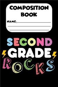 Composition Book Second Grade Rocks